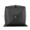 Portable Ice Shelter, 6-8 Person Pop-Up Ice Fishing Tent, 70 Square Feet Fishable Area, Ice Shanty for Winter Fishing, Waterproof Oxford Ice Cube wit