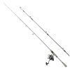 Rod and Fishing Reel Combo, IM6 Fiberglass & Carbon Fiber Spinning Rod and Reel Combo, Bass Fishing Pole with 6.5 ft Two-Piece Rods, 6+1 Ball Bearing
