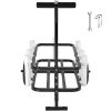 Beach Fishing Cart, 200 lbs Load Capacity, Fish and Marine Cart with Two 11" Big Wheels Rubber Balloon Tires for Sand, Heavy-Duty Steel Pier Wagon Tr
