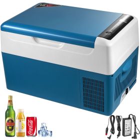 Portable Refrigerator 23 Quart(22 Liter),12 Volt Refrigerator App Control(-4 to 68 F), Car Refrigerator Electric Compressor Cooler with 12/24v DC & 1