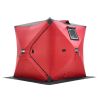 Portable Ice Shelter, 1-2 Person Insulated Pop-Up Ice Fishing Tent, 24 Square Feet Fishable Area, Thermal Ice Shanty for Winter Fishing, Ice Cube wit