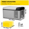 12 Volt Refrigerator 10 Qt, Portable Mini Freezer -4 to 68 F with APP Control Car Compressor Fridge Cooler 12V/24V DC and 110-220V AC For Camping, Ro