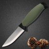 Fixed Blade Camping Knife with Rotatable Sheath, 4.1 Inch Stainless Steel Blade Fishing Knife with Non-Slip Grip, Suitable for Outdoor, Survival, Cam