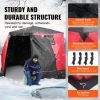 Portable Ice Shelter, 4-6 Person Insulated Pop-Up Ice Fishing Tent, 50 Square Feet Fishable Area, Thermal Ice Shanty for Winter Fishing, Ice Cube wit