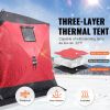 Portable Ice Shelter, 4-6 Person Insulated Pop-Up Ice Fishing Tent, 50 Square Feet Fishable Area, Thermal Ice Shanty for Winter Fishing, Ice Cube wit