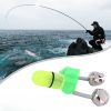 10 pcs LED Night Fishing Bite Bait Alarm 2 Bells Light Rod Tip Clip Alert Ring