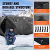 Portable Ice Shelter, 6-8 Person Pop-Up Ice Fishing Tent, 70 Square Feet Fishable Area, Ice Shanty for Winter Fishing, Waterproof Oxford Ice Cube wit