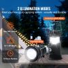 LED Camping Lanterns, 4 Pack Rechargeable Camping Flashlights, Solar & USB Charging, Portable Collapsible, Bulit to Last Lights, As Power Bank, for H