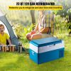 Portable Refrigerator 23 Quart(22 Liter),12 Volt Refrigerator App Control(-4 to 68 F), Car Refrigerator Electric Compressor Cooler with 12/24v DC & 1