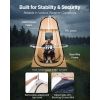 Pop up Sports Tent, 47x47 in Clear Bubble Tent for 1 Person, Waterproof Outdoor Pod with Floor Mat & Top Cover, Garden Igloo Dome Tents Camping Shelt