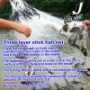 US Folding Fish Sticky Net Three Layer Mesh Nylon Floating Fishing Net Automatically Trap Catch Stick More Fish Easily Portable Folded Reuse Durable
