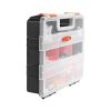 3-Pack Small Parts Organizer, 21 Compartments Tools Organizer Box with Removable Dividers, High-Quality PP Hardware Storage Box with Safety Latch & P