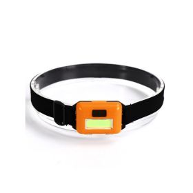 Mini 3W COB Led Head Lamp; 3 Modes Waterproof Head Lamp; Head Flashlight Outdoor Camping Night Fishing Head Lamp; Batteries Not Included; Christmas L (Color: Orange)
