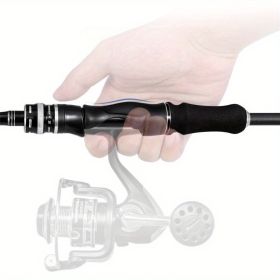 multi-purpose casting and spinning rod, carbon fiber design, with guide ring, ergonomic handle, suitable for seawater, light and sensitive, comfortab (size: 180 cm/6 ft)