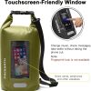 Waterproof Dry Bag 10L/20L/30L; Fishing Bag With Clear Phone Case; Roll Top Lightweight Floating Backpack Dry Sack; Keeps Gear Dry For Kayaking; Camp